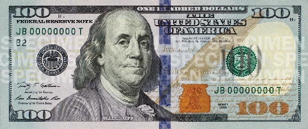 100 Bill Franklin