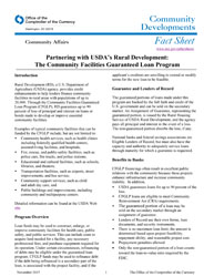 Community Affairs Fact Sheet: November 2015 Cover Image