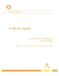 Comptroller's Handbook: Cash Accounts Cover Image