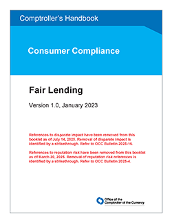 Comptroller's Handbook: Fair Lending Cover Image
