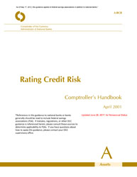 Comptroller's Handbook: Rating Credit Risk Cover Image