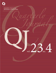 Quarterly Journal Volume 23 No. 4 Cover Image