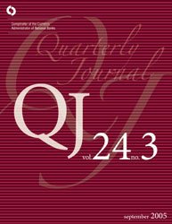 Quarterly Journal Volume 24 No. 3 Cover Image