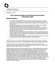 Quarterly Report on Bank Derivatives Activities: Q1 2007