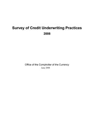 Survey of Credit Underwriting Practices 2008 Cover Image