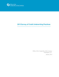 Survey of Credit Underwriting Practices 2013 Cover Image