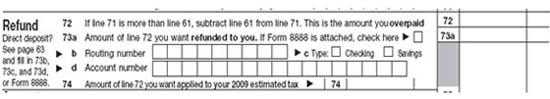 Sample Refund Tax Form